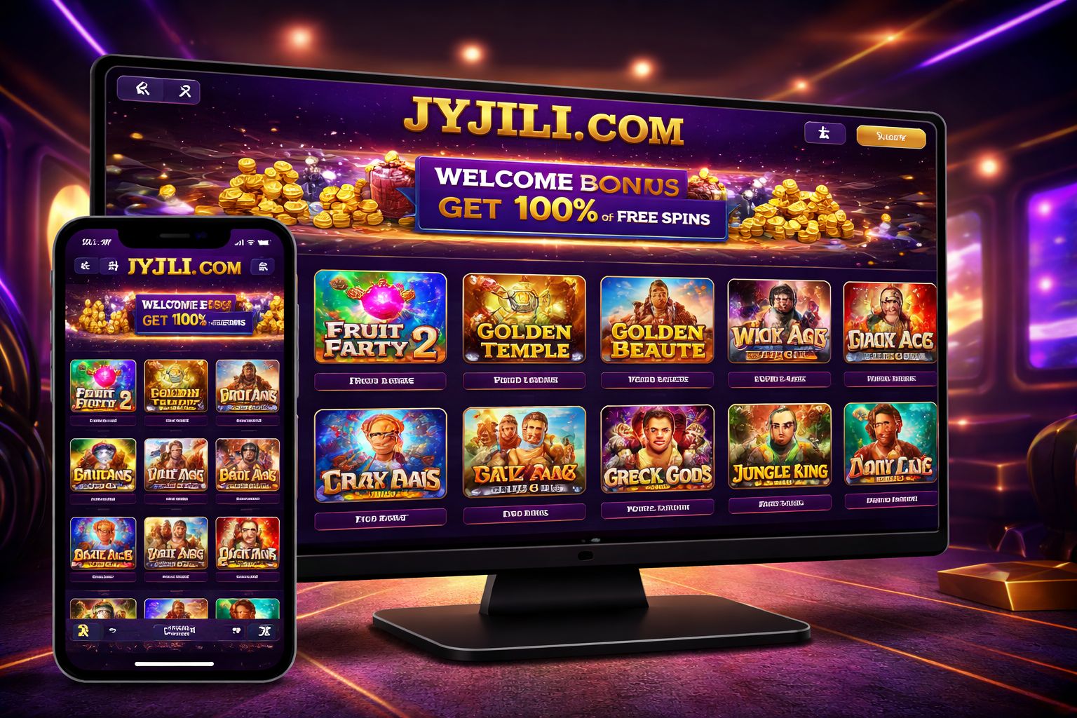 JYJILI COM slot game selection interface